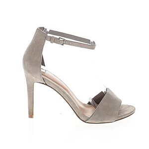 Aldo Fiolla Suede Stiletto Sandals | Size 7.5 | Dusty Blue/Slate Grey